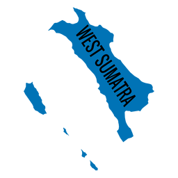 West sumatra province map PNG Design