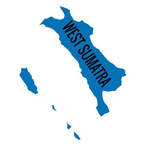 West sumatra province map PNG Design