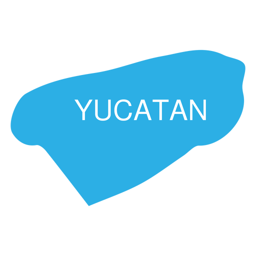 Yucatan Staatskarte PNG-Design