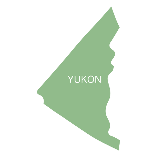 Yukon Gebietskarte PNG-Design