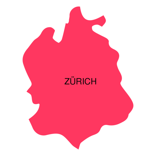 Mapa do cant?o de Zurique Desenho PNG