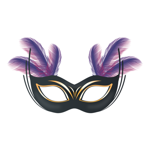 Feather carnival mask PNG Design