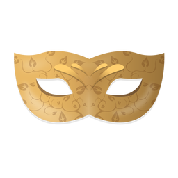 Máscara de carnaval de vid Diseño PNG