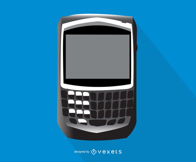 Blackberry Bold smartphone illustration Blackberry Bold smartphone illustration