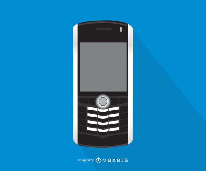 Blackberry Pearl smartphone illustration Blackberry Pearl smartphone illustration