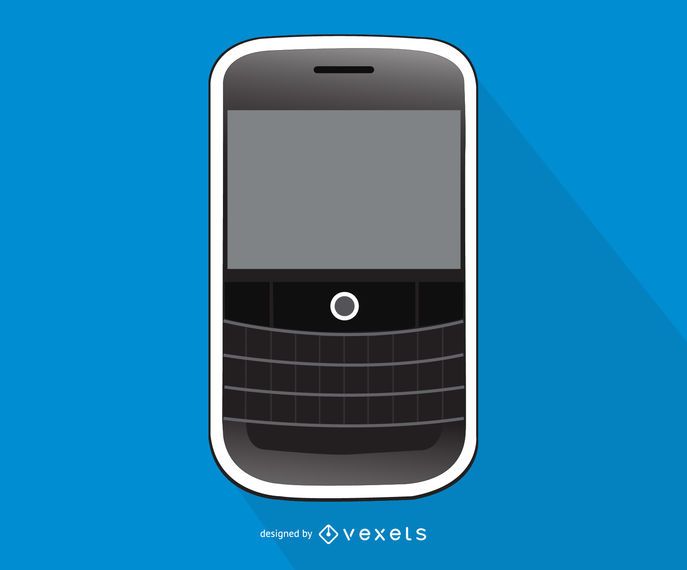 Blackberry Curve smartphone illustration Blackberry Curve smartphone illustration