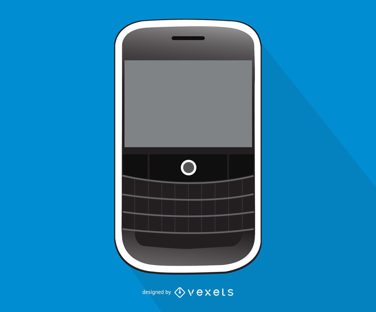 Ilustração do smartphone Blackberry Curve