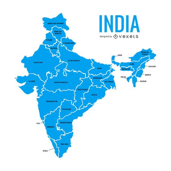 Mapa de estados de india Mapa de estados de india