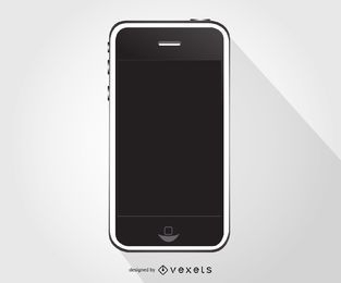Ilustración de teléfono inteligente iphone