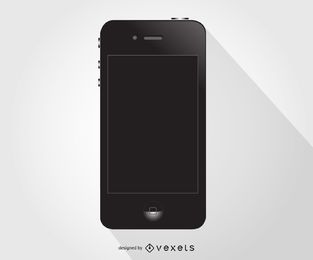 Vector de Iphone negro