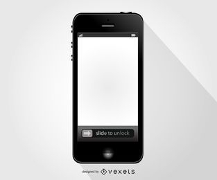 Iphone mobile phone vector