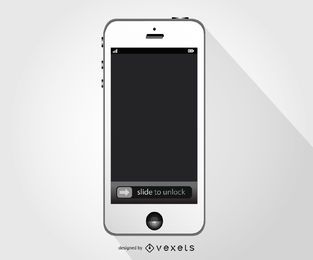White Iphone smartphone mockup White Iphone smartphone mockup
