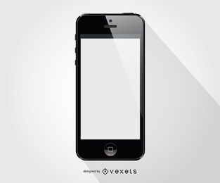Iphone smartphone front template