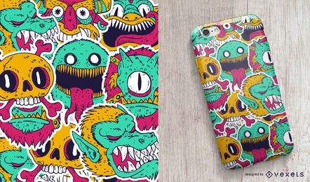 Monsters phone case design