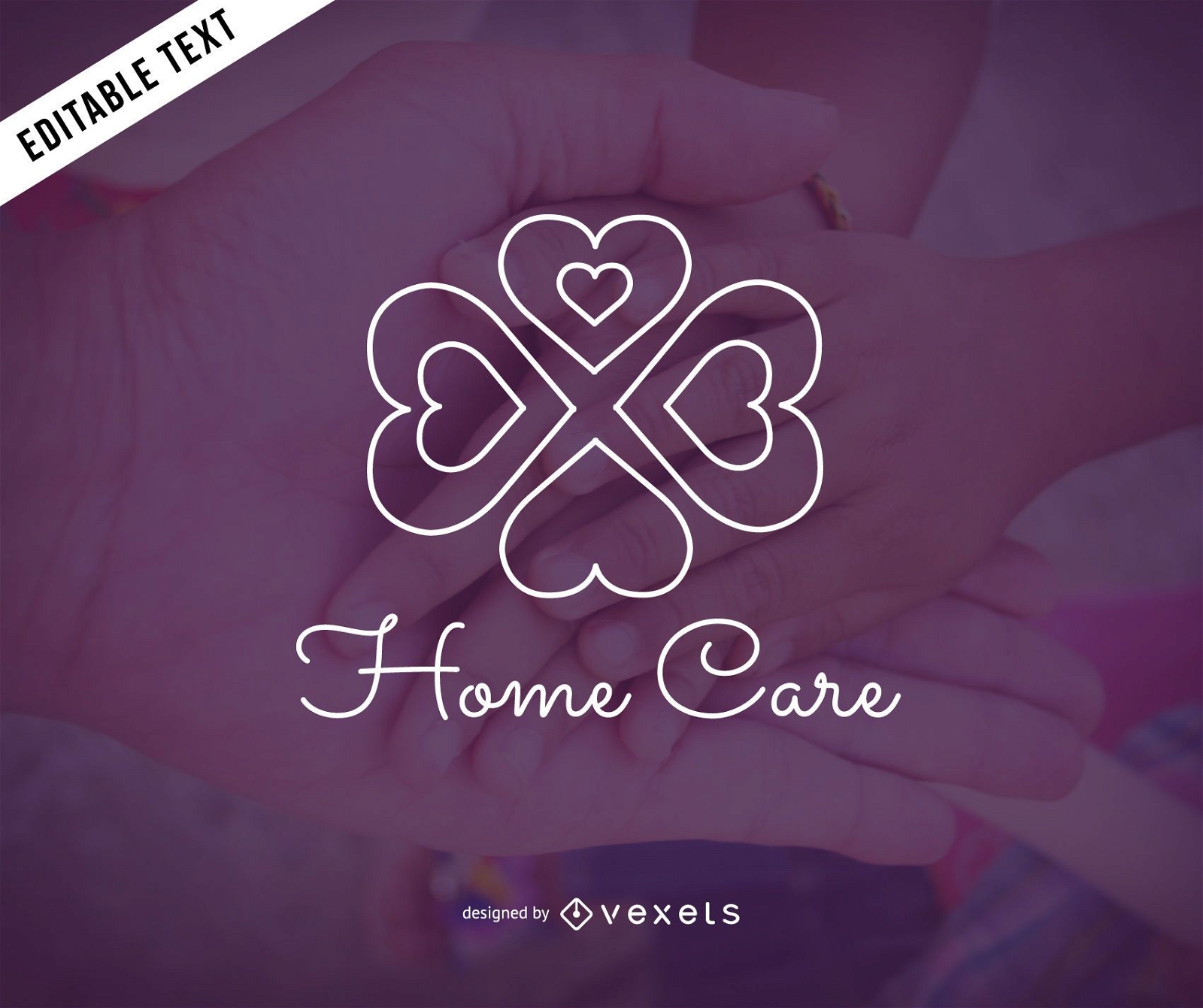 Home Care Logo Vorlage Design
