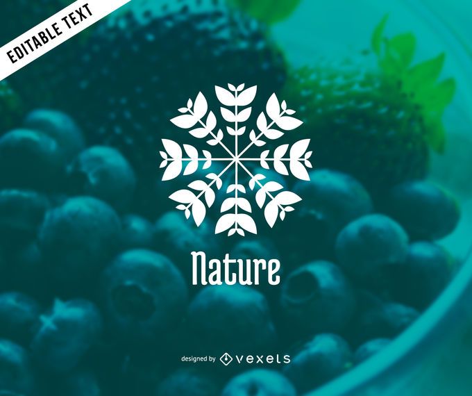 Nature plant logo template design Nature plant logo template design