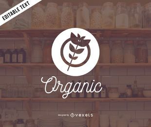Organic products logo design Organic products logo design