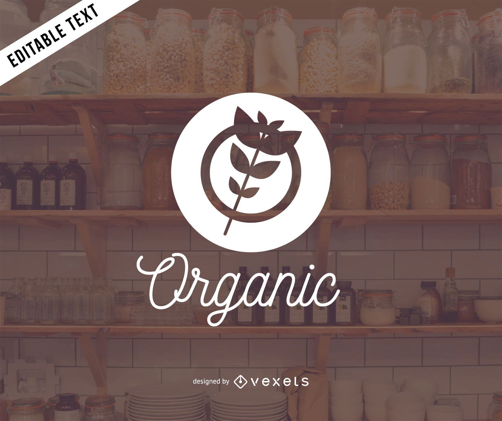 Organic products logo design