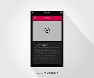 Design de interface de música para smartphone