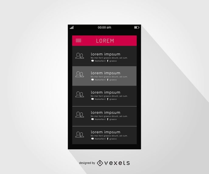 Smartphone contacts interface design Smartphone contacts interface design
