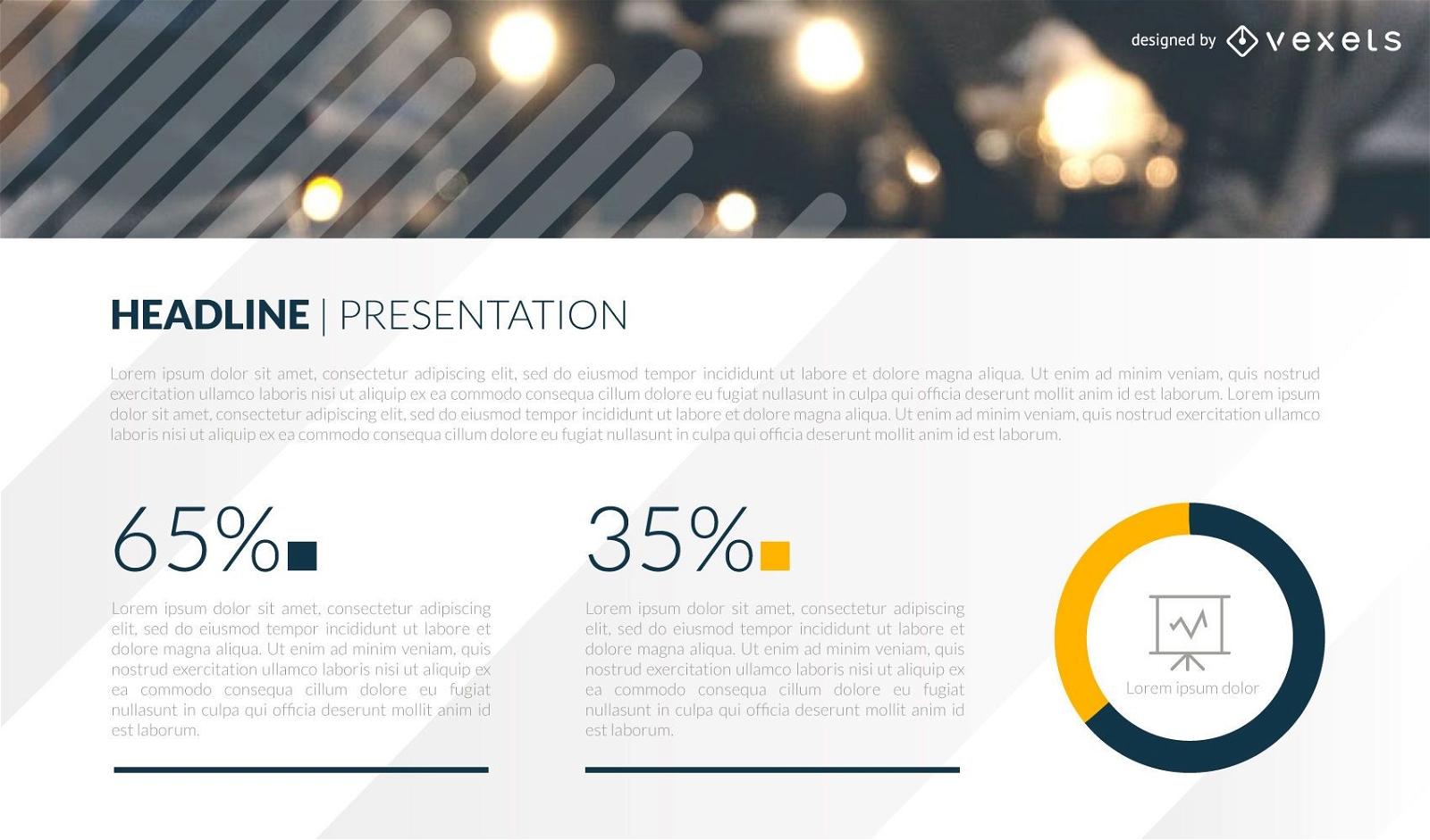 Statistics presentation slide template