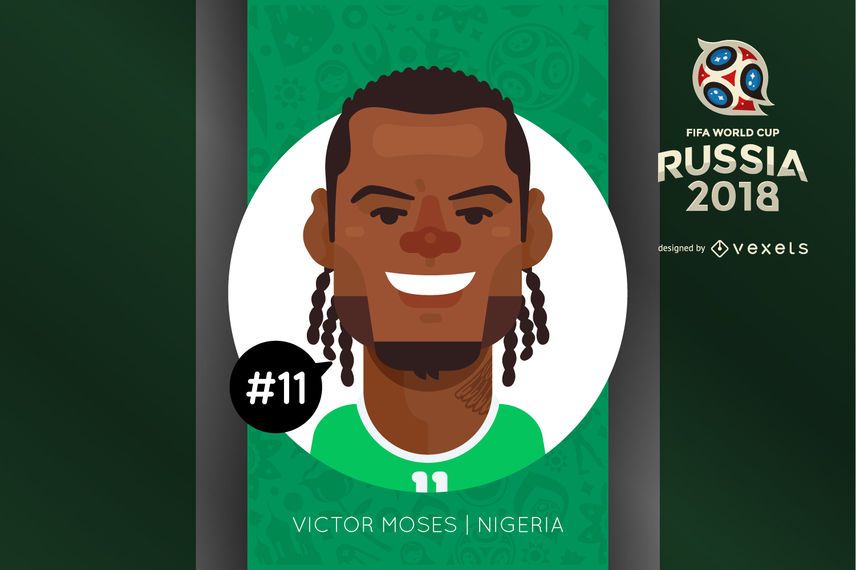Victor Moses cartoon avatar Victor Moses cartoon avatar