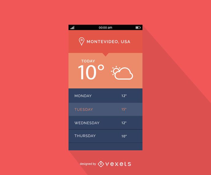 Mobile weather forecast interface design Mobile weather forecast interface design