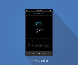 Diseño de interfaz de aplicaciones meteorológicas móviles Diseño de interfaz de aplicaciones meteorológicas móviles