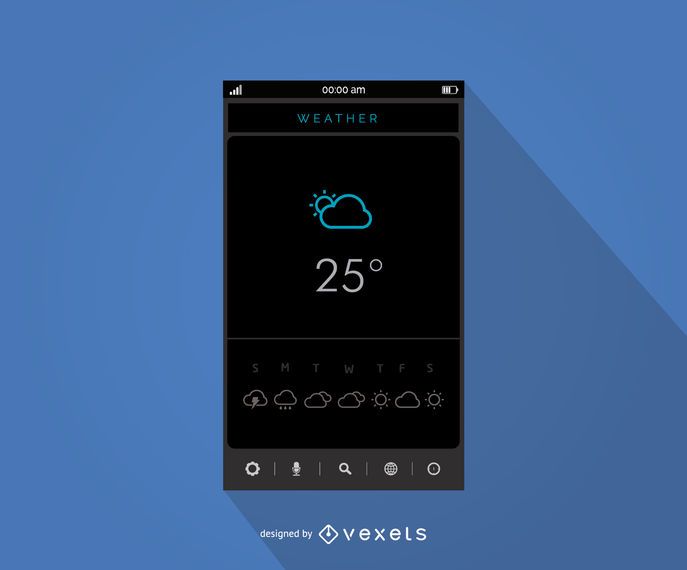 Mobile weather application interface design Mobile weather application interface design