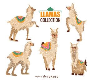 Llama illustration collection Llama illustration collection