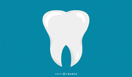 Ícone de dente plano