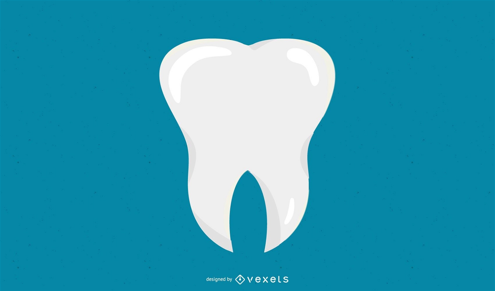 Zahn flaches Symbol