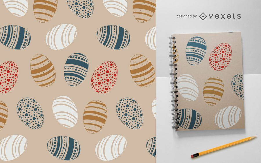 Colorful painted eggs pattern Colorful painted eggs pattern