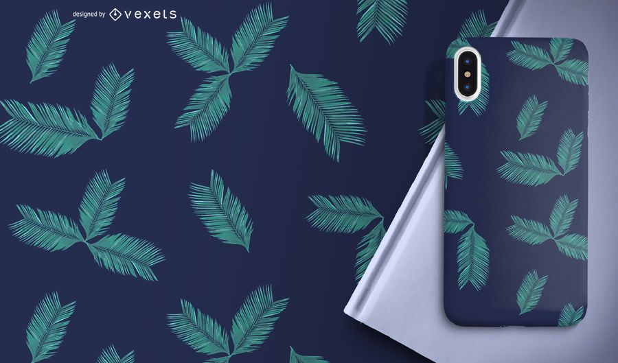 Green palm leaves pattern Green palm leaves pattern