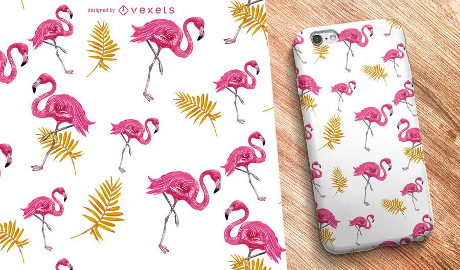 Flamingo nature seamless pattern Flamingo nature seamless pattern