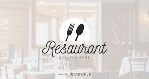 Quality restaurant logo template Quality restaurant logo template