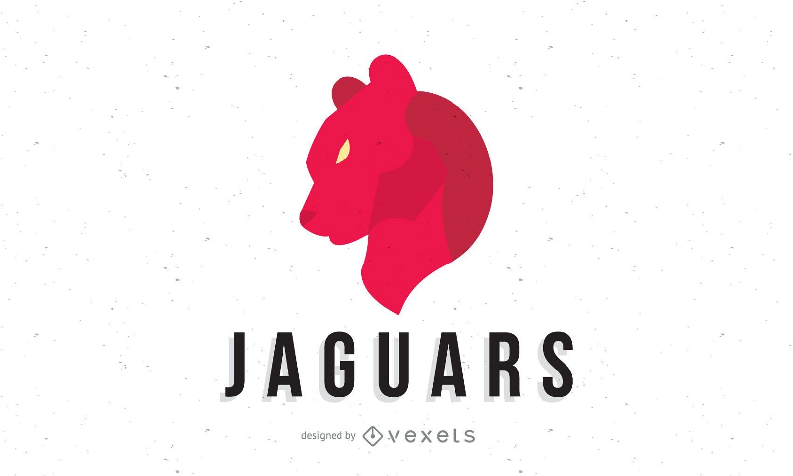 Logo-Vorlage des roten Jaguars
