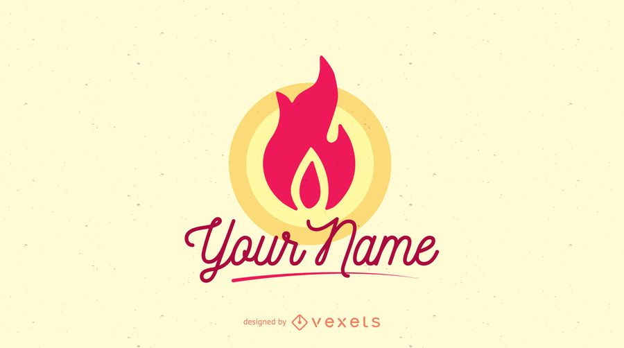 Fire flame company logo template Fire flame company logo template