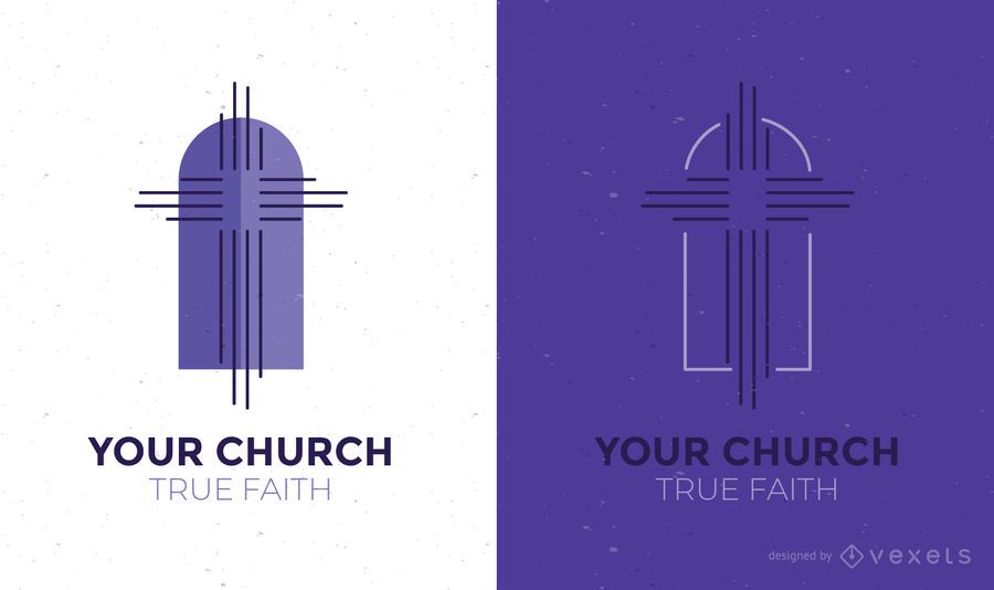 Modelo de design de logotipo de igreja Modelo de design de logotipo de igreja