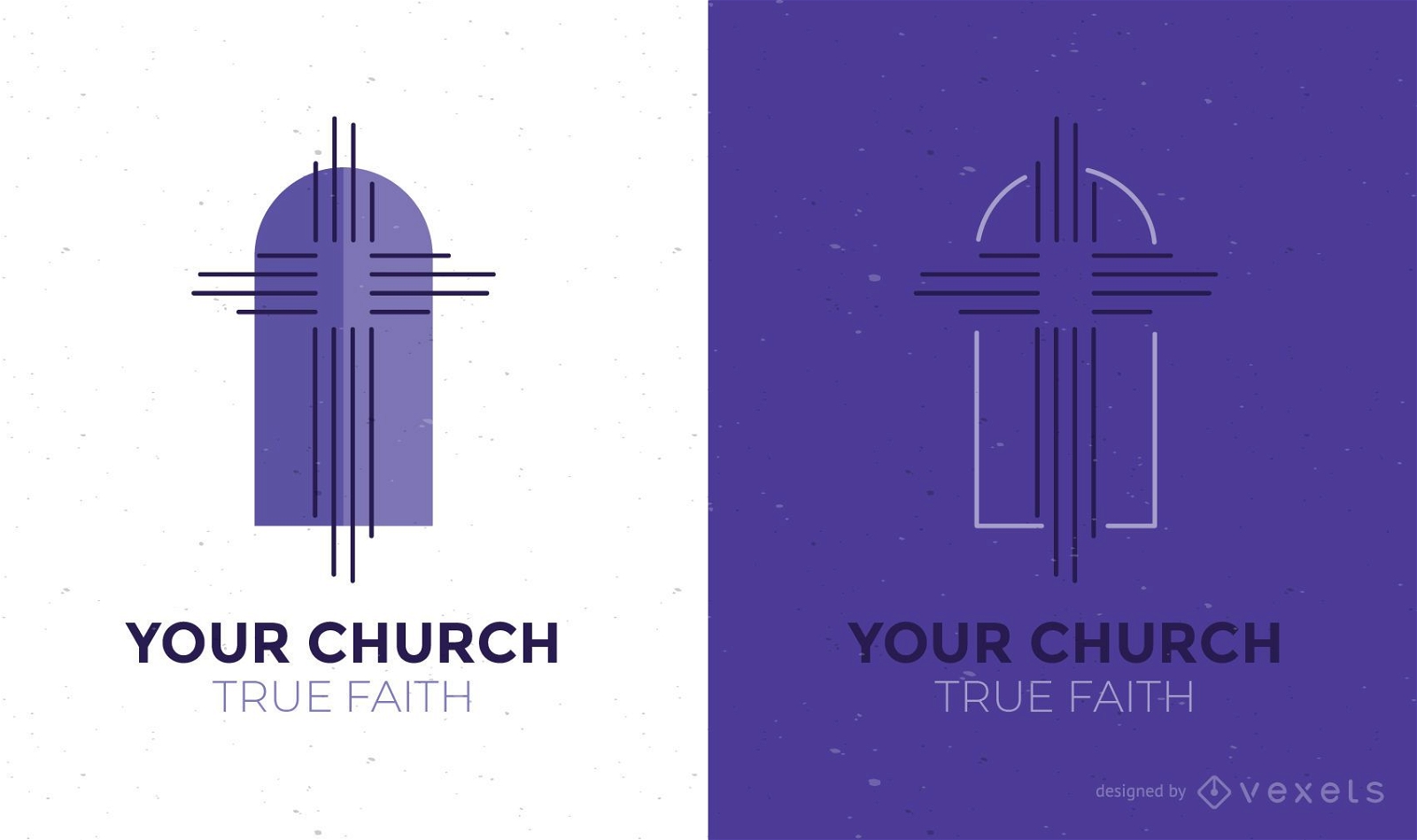 Modelo de design de logotipo de igreja