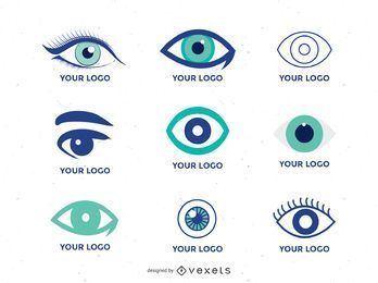 Colección de plantillas de logotipos de ojos
