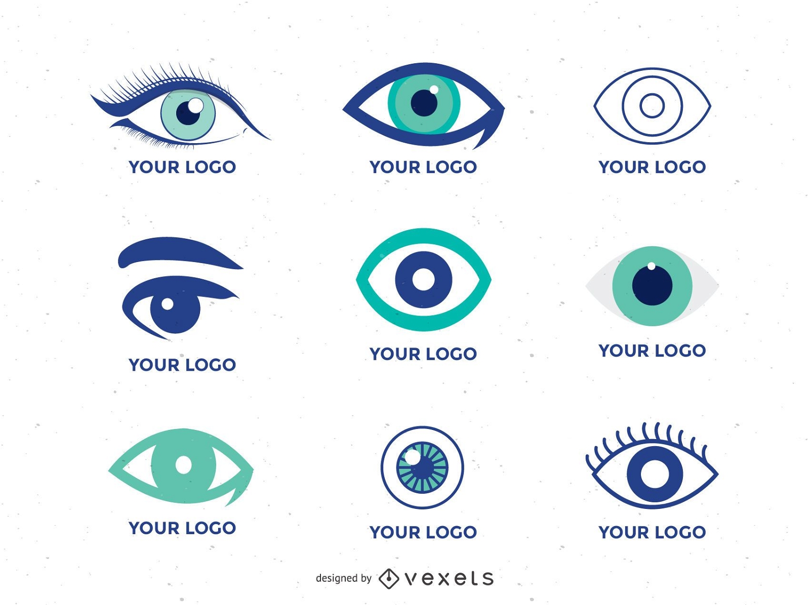 Eye logo template collection