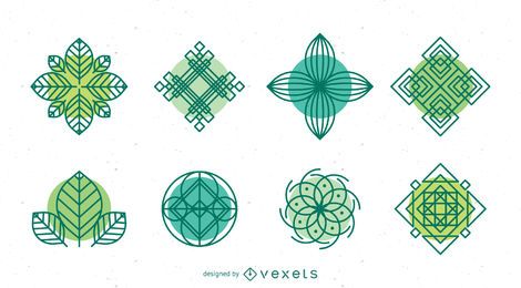 Colección de plantillas de logotipo de naturaleza Colección de plantillas de logotipo de naturaleza