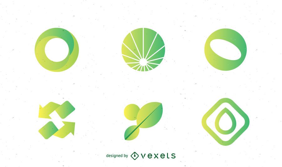 Paquete de plantillas de logotipo ambiental Paquete de plantillas de logotipo ambiental