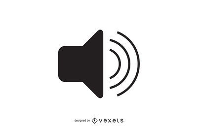 Einfaches Audio-Lautstärkesymbol