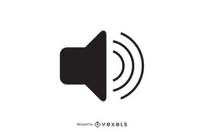 Ícone de volume de áudio simples Ícone de volume de áudio simples