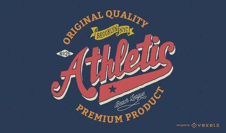 Emblema vintage atlético