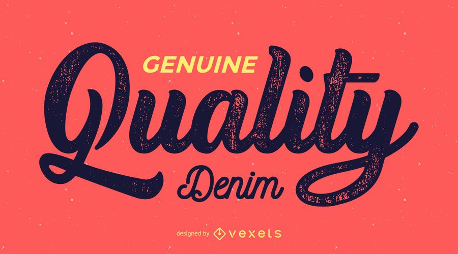 Genuine quality retro label Genuine quality retro label