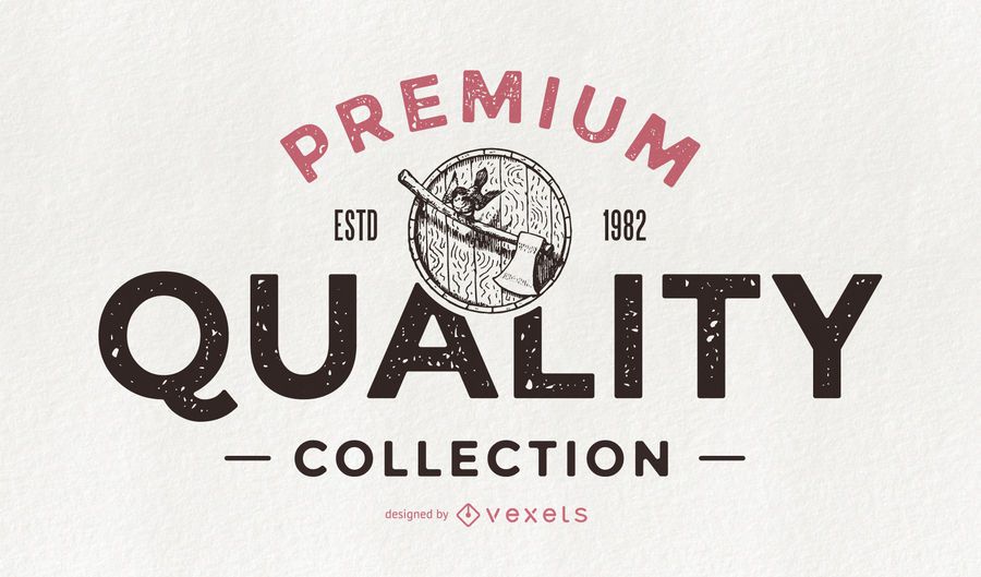 Premium quality collection retro badge Premium quality collection retro badge