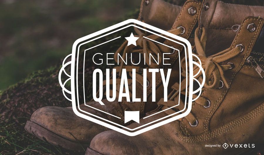 Rótulo vintage de qualidade genuína Rótulo vintage de qualidade genuína